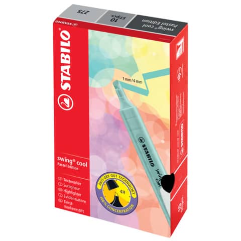 Evidenziatore Stabilo Swing® Cool Pastel 1-4 mm - rosa pesca 275/126-8